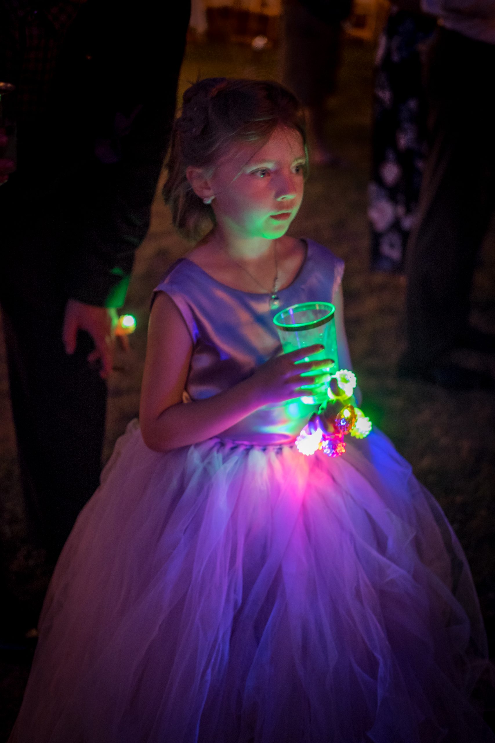 Girl with Glowing Rings III