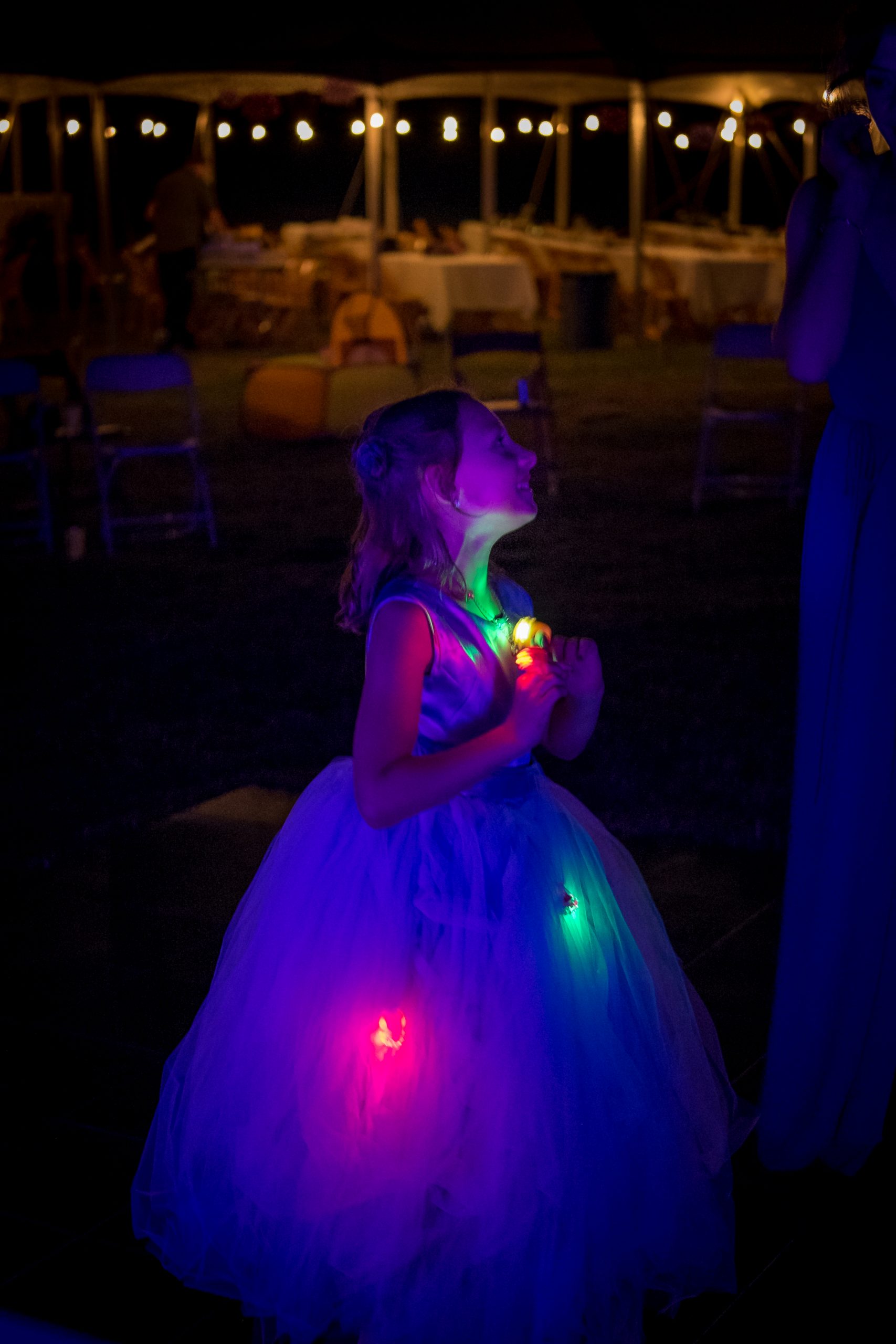 Girl with Glowing Rings VII