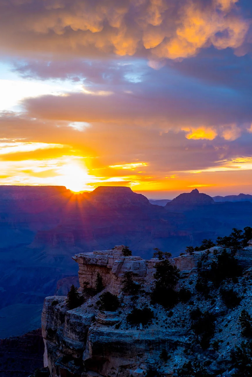 Sunrise over the Grand Canyon from the South Rim, Arizona