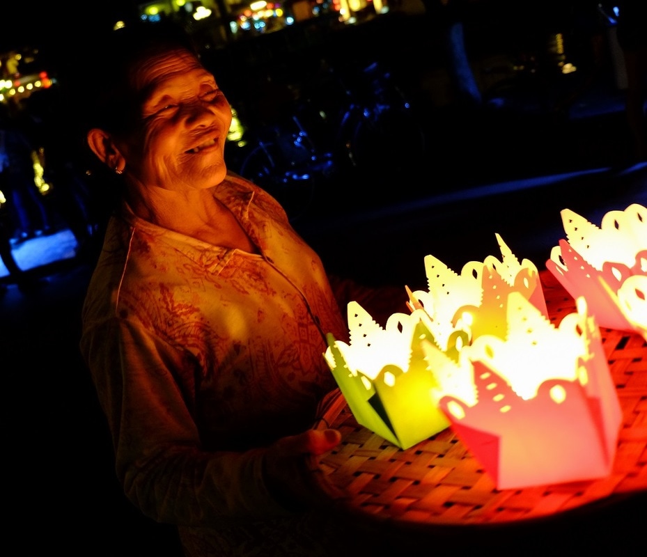 Old Woman with Candles